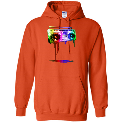 Melting Boombox Digital Rainbow Look Orange