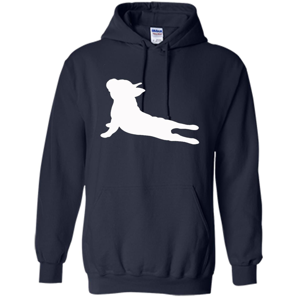 French Bulldog Yoga T-shirt Navy