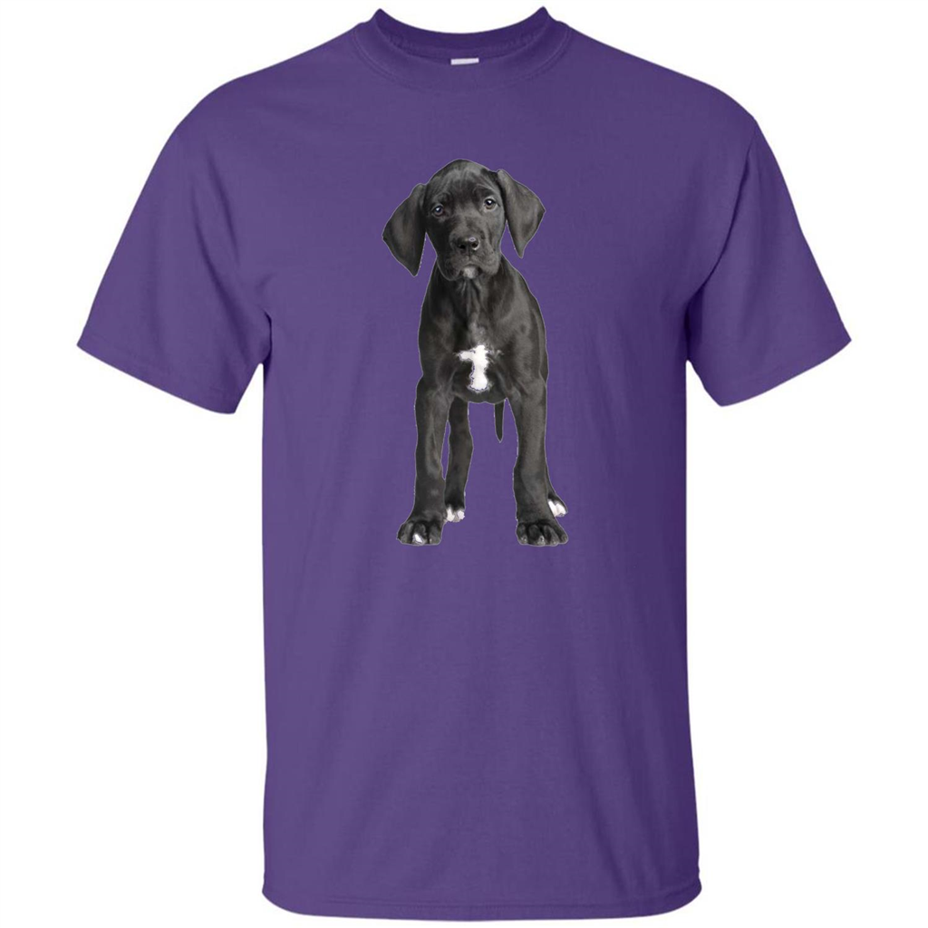 Great Dane Puppy T-shirt Purple