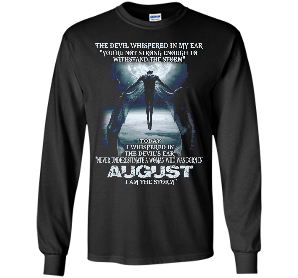 The Devil Born In August The Storm T-shirt Black