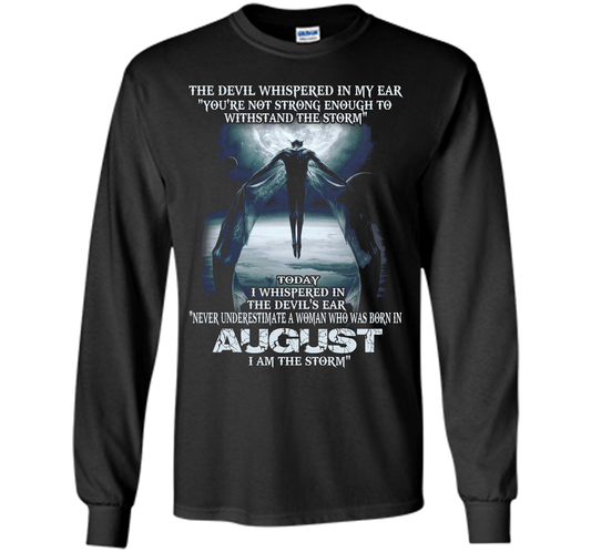 The Devil Born In August The Storm T-shirt Black