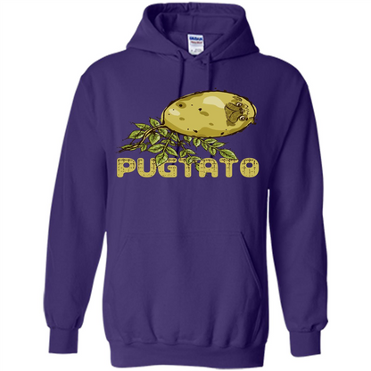 Pug Love Pug And Potato T-shirt Purple