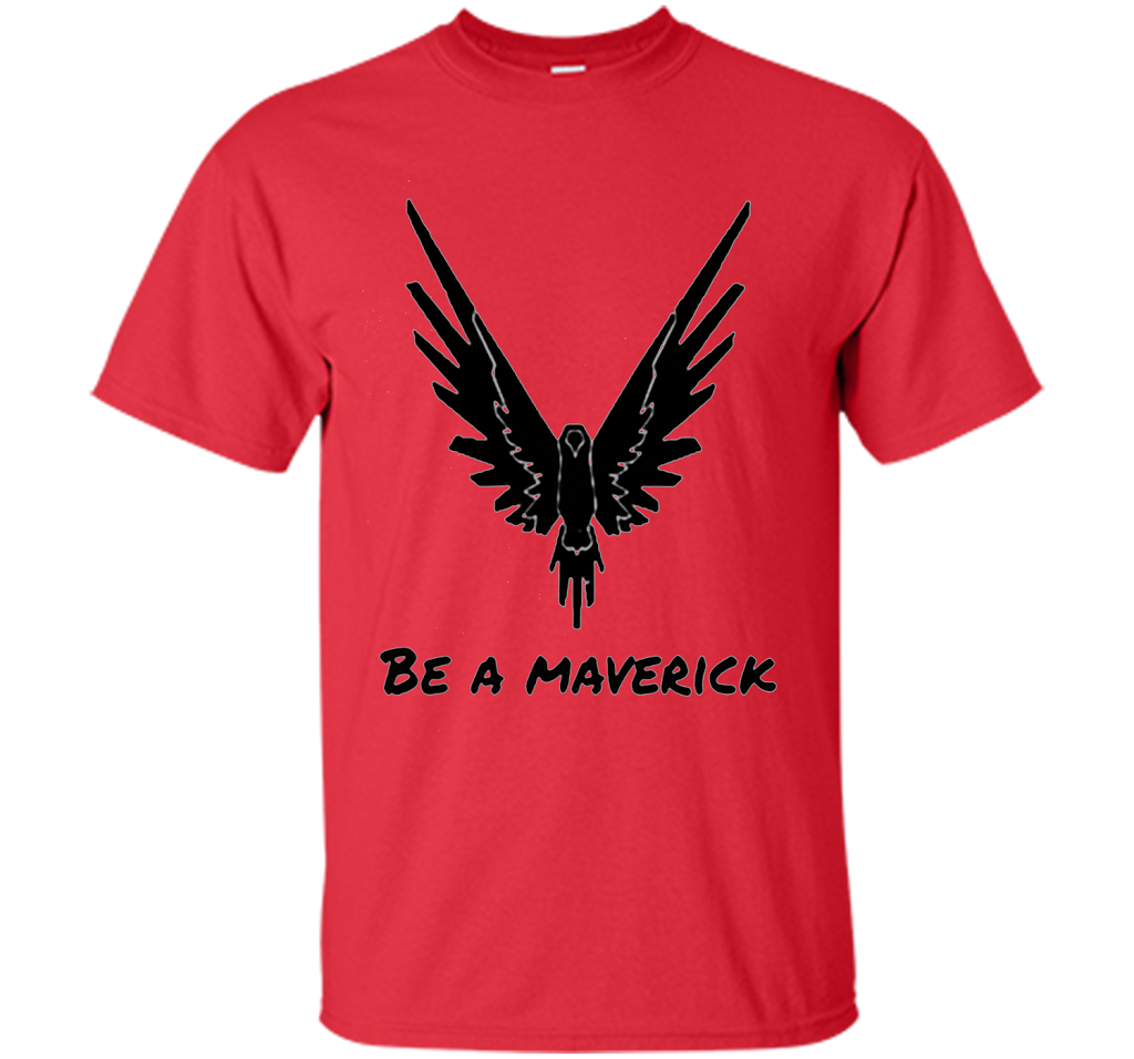 Vibrant T-Shirt Be A Maverick T-shirt Red