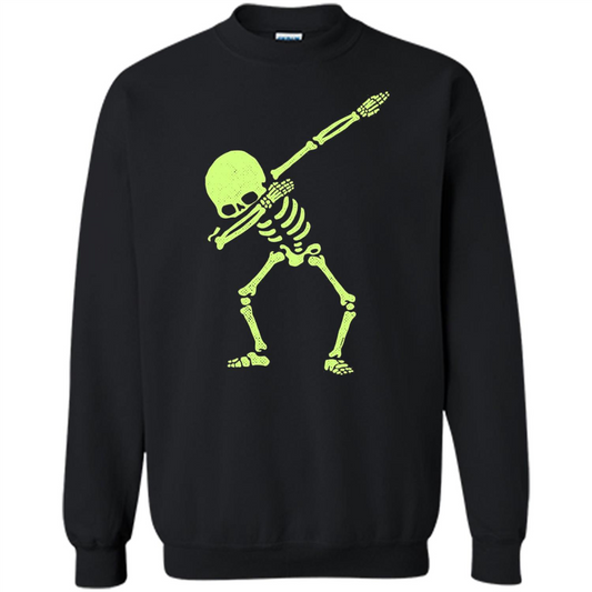Dabbing Skeleton T-shirt Dab Hip Hop Skull Dabbing T-shirt Black