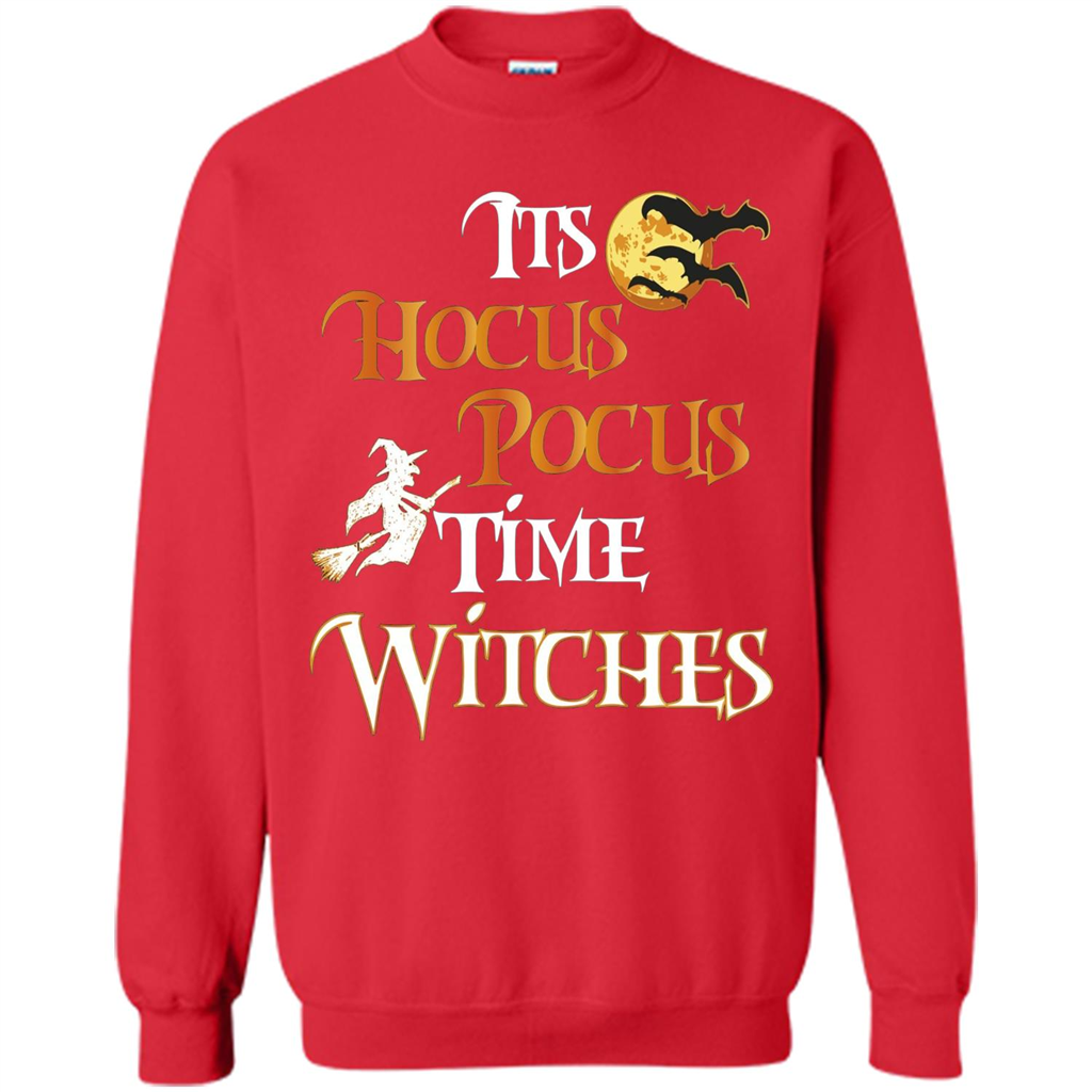Halloween Witch T-shirt It's Hocus Pocus Time Witches Red