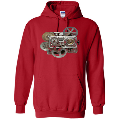 Steampunk Mechanical Gears T-Shirt Red