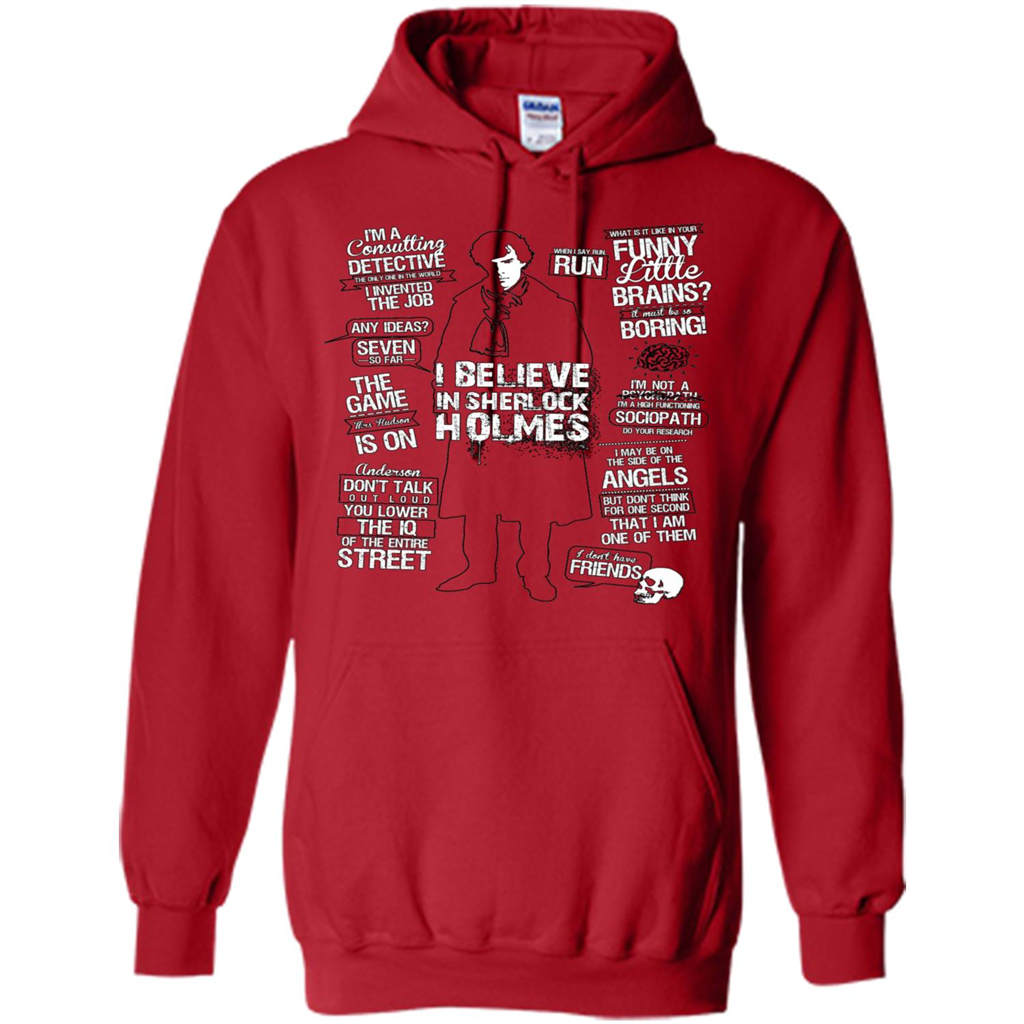 Detective Quotes To A Great Mind Nothing Is Little T-shirt Red