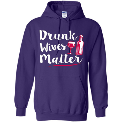 Wine T-shirt Drunk Wives Matter Purple
