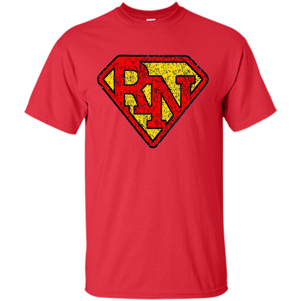 Vintage Super Nurse RN Distressed T-shirt Red