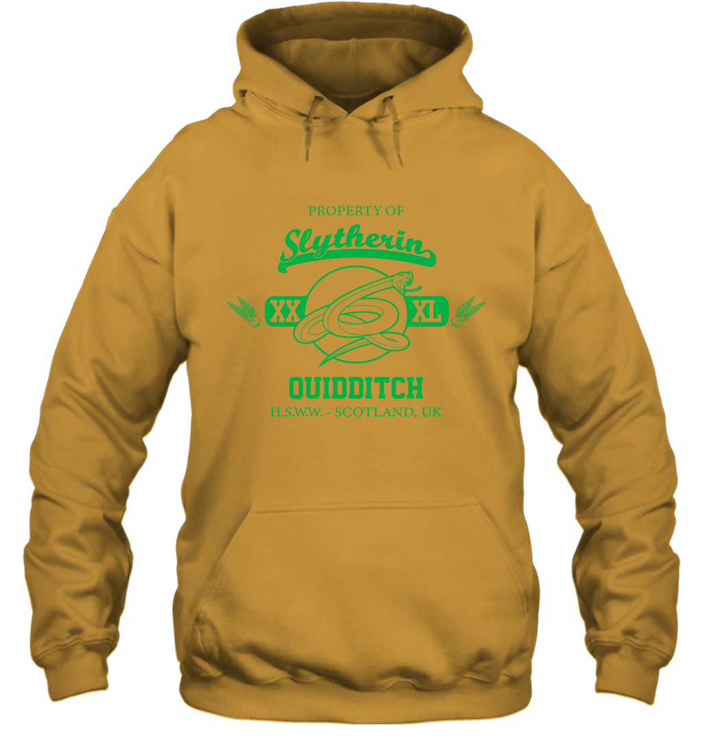 Property Of Slytherin Quidditch Harry Potter Hoodie Hoodie Gold
