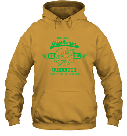 Property Of Slytherin Quidditch Harry Potter Hoodie Hoodie Gold