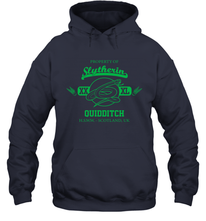 Property Of Slytherin Quidditch Harry Potter Hoodie Hoodie Navy