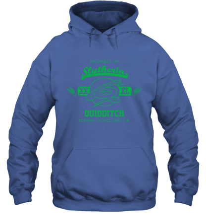 Property Of Slytherin Quidditch Harry Potter Hoodie Hoodie Royal