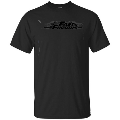Movie T-shirt Fast And Furious Black