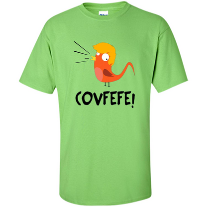 Covfefe Bird T-shirt Funny Political T-shirt Lime