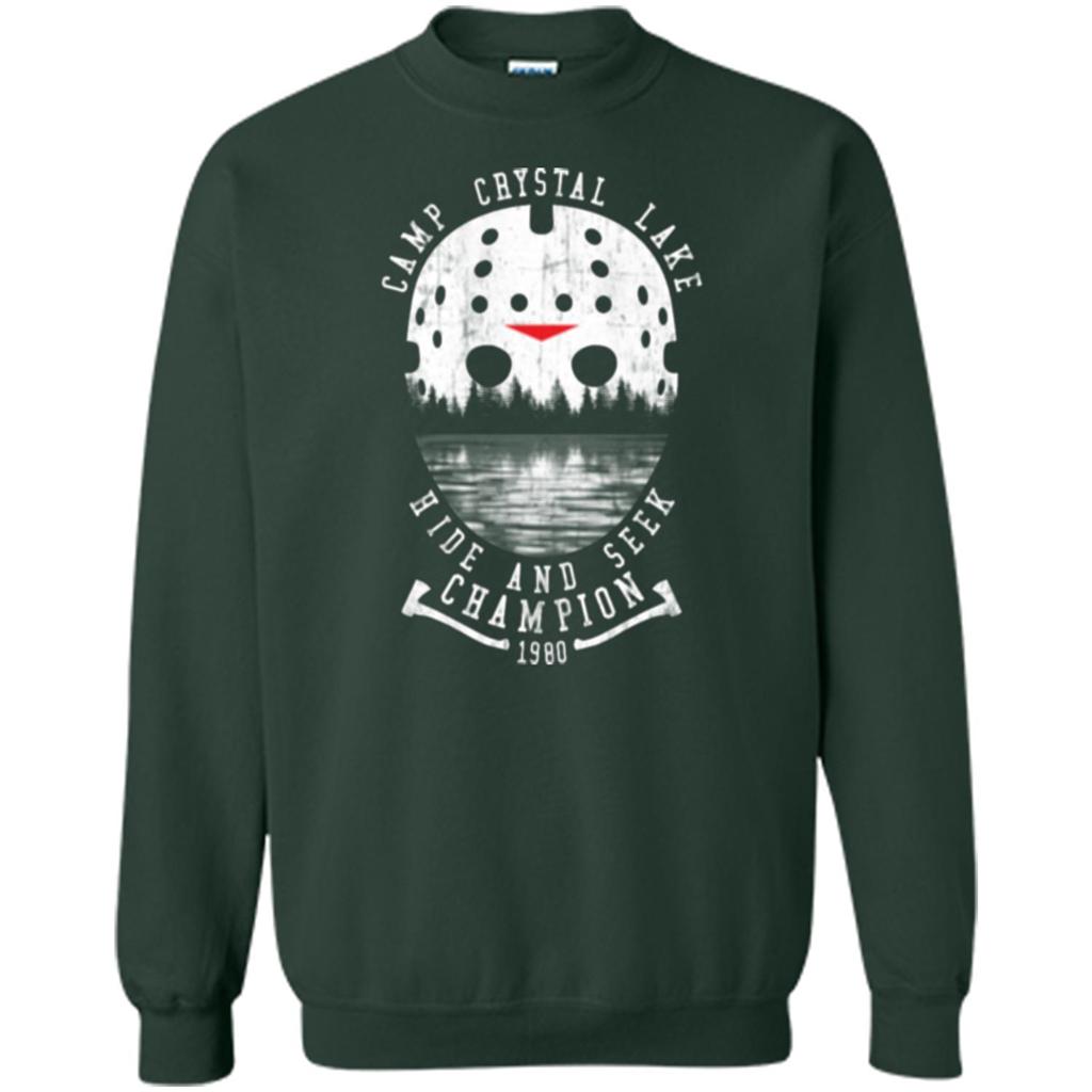 Camp Crystal Lake T-shirt Hide And Seek Champion 1980 Forest Green