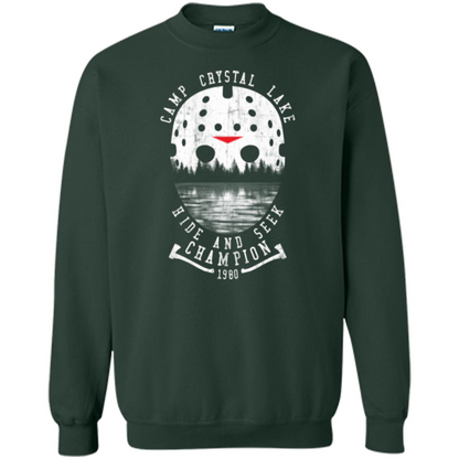 Camp Crystal Lake T-shirt Hide And Seek Champion 1980 Forest Green