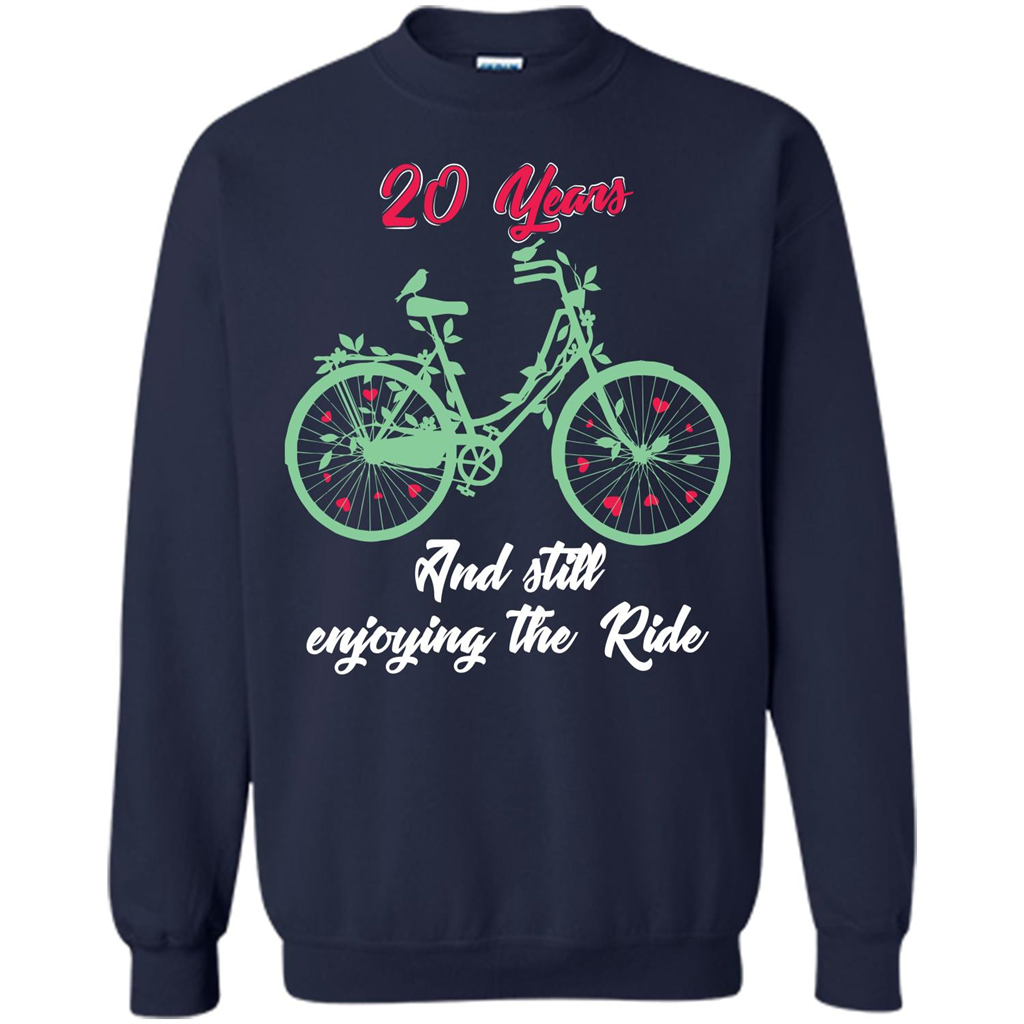 Anniversary T-shirt 20 Years And Still Enjoying The Ride Navy