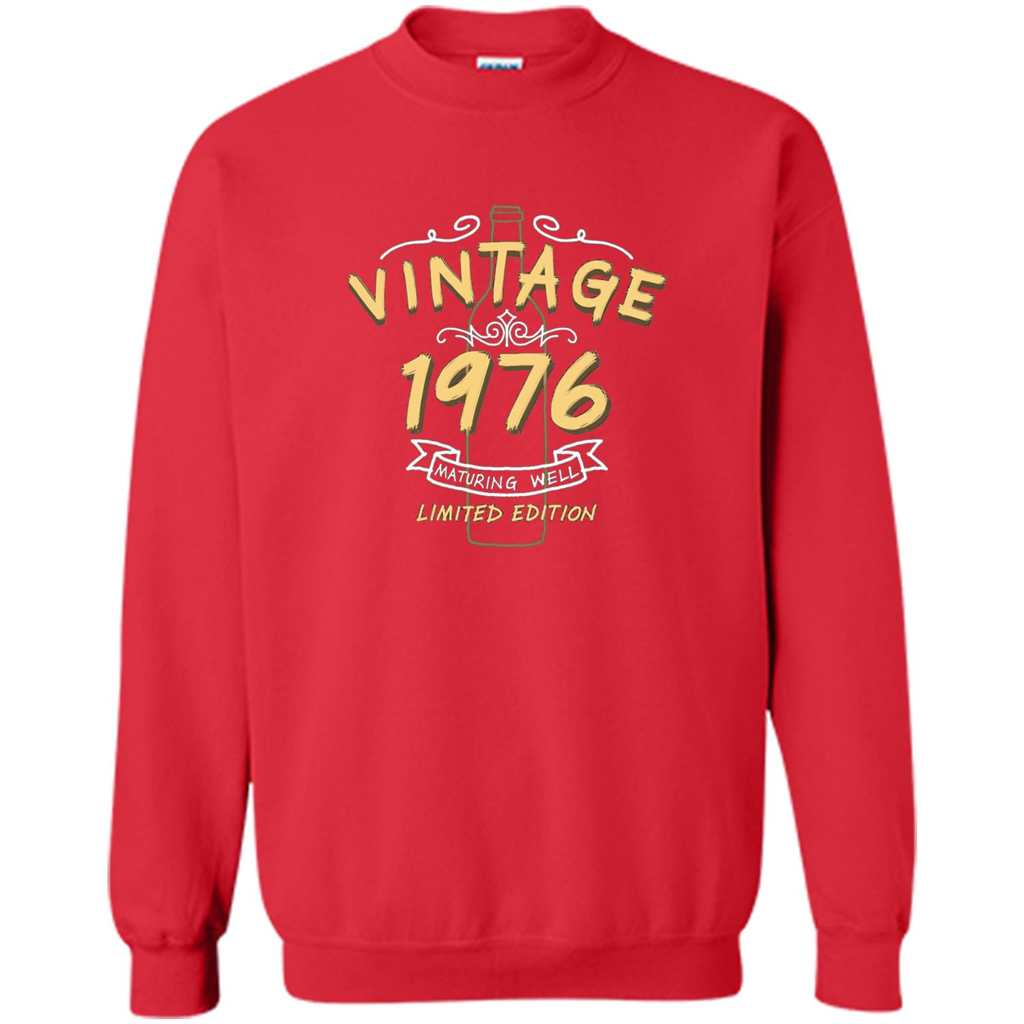 Birthday Gift T-shirt Vintage 1976 Limited Edition T-shirt Red