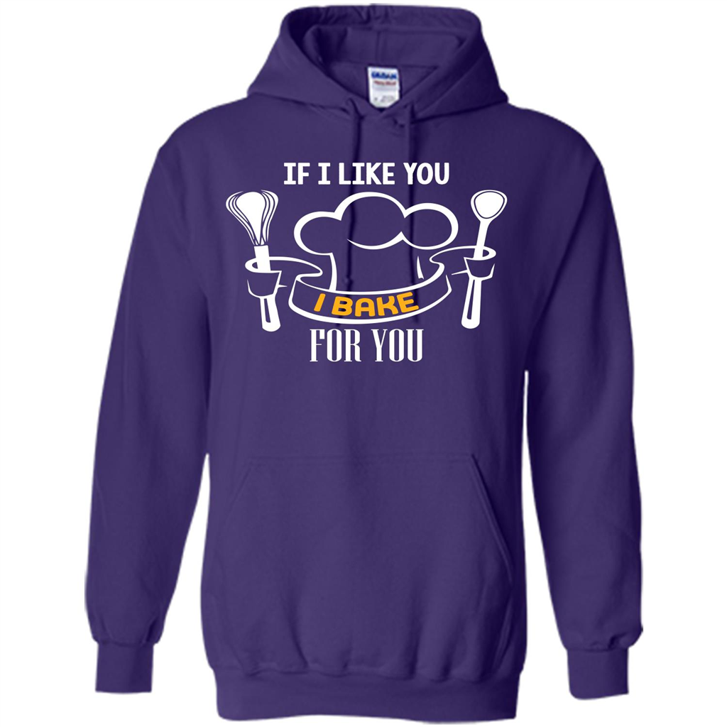 Baking T-shirt If I Like You I Bake For You Purple