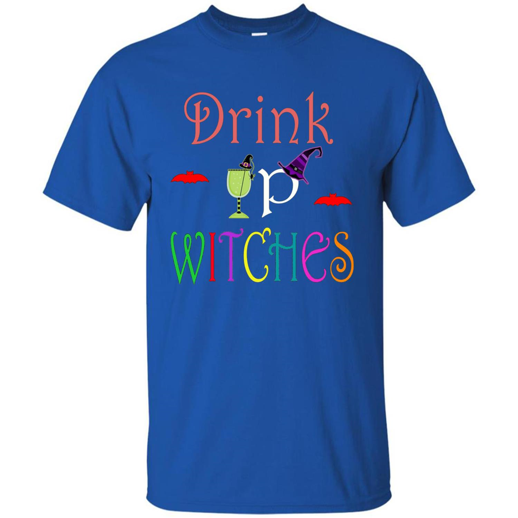 Halloween Drink Up Witches T-Shirt Royal