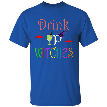 Halloween Drink Up Witches T-Shirt Royal