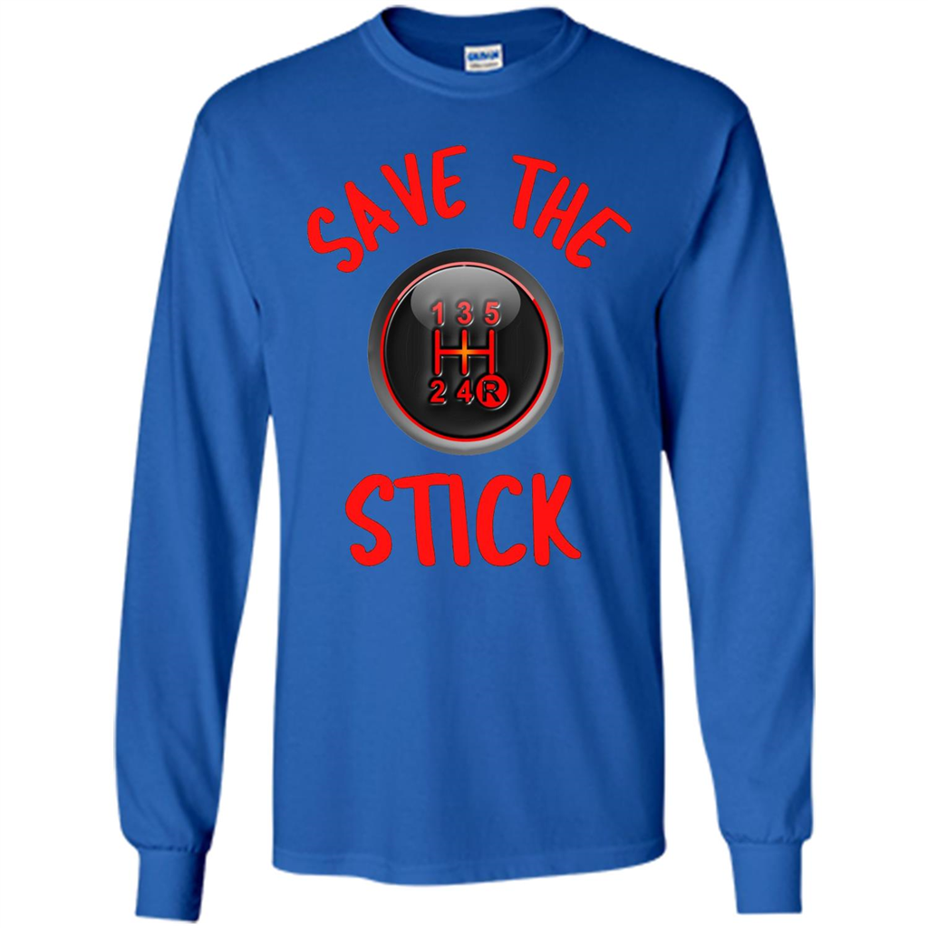 Car Racing T-Shirt Save The Stick Royal