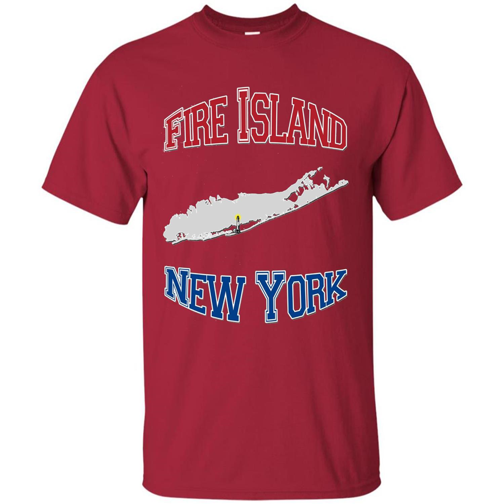 Fire Island New York T-shirt Cardinal