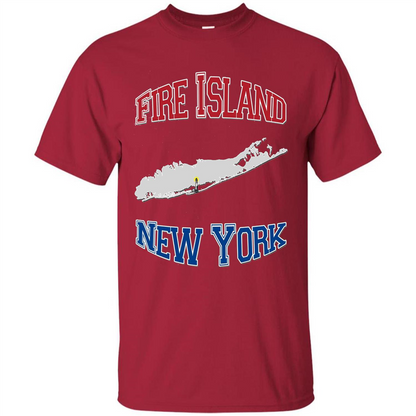 Fire Island New York T-shirt Cardinal