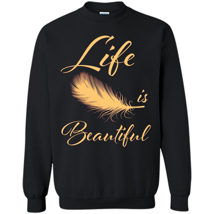 Beautiful Life Wing T-shirt Life Is Beautiful Black