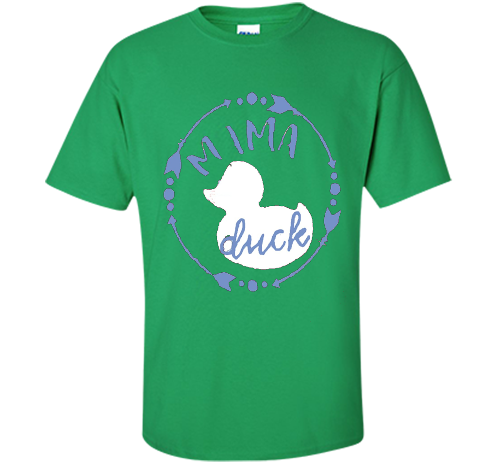 Women's Mama Duck TShirt, Mama Duck Plaid Shirt, Matching Fa shirt Irish Green