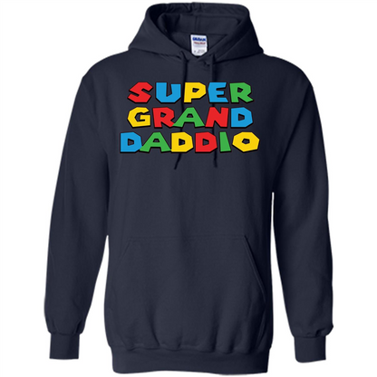 Fathers Day T-shirt Super Grand Daddio Navy