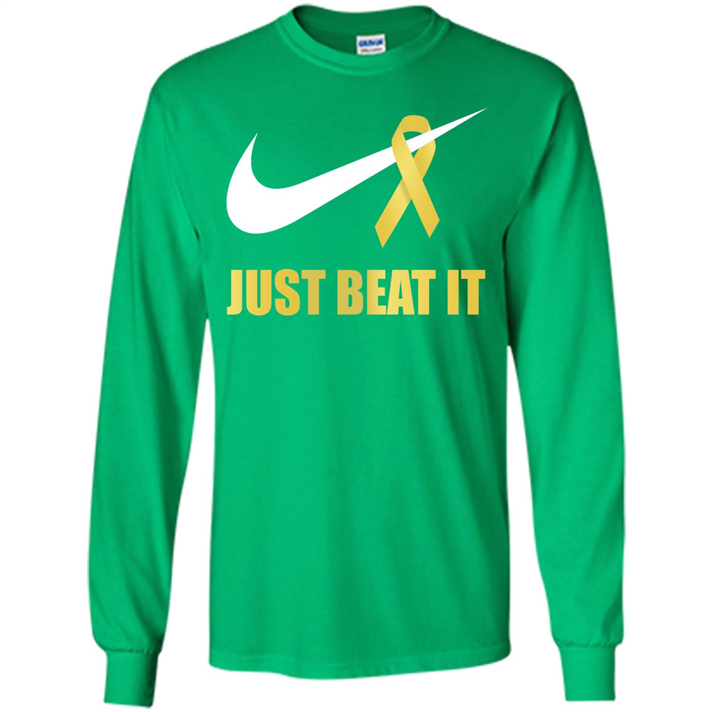 Cancer Awareness T-shirt Just Beat It T-shirt Irish Green