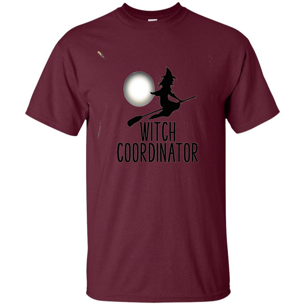 Halloween Witch Coordinator T-Shirt Maroon