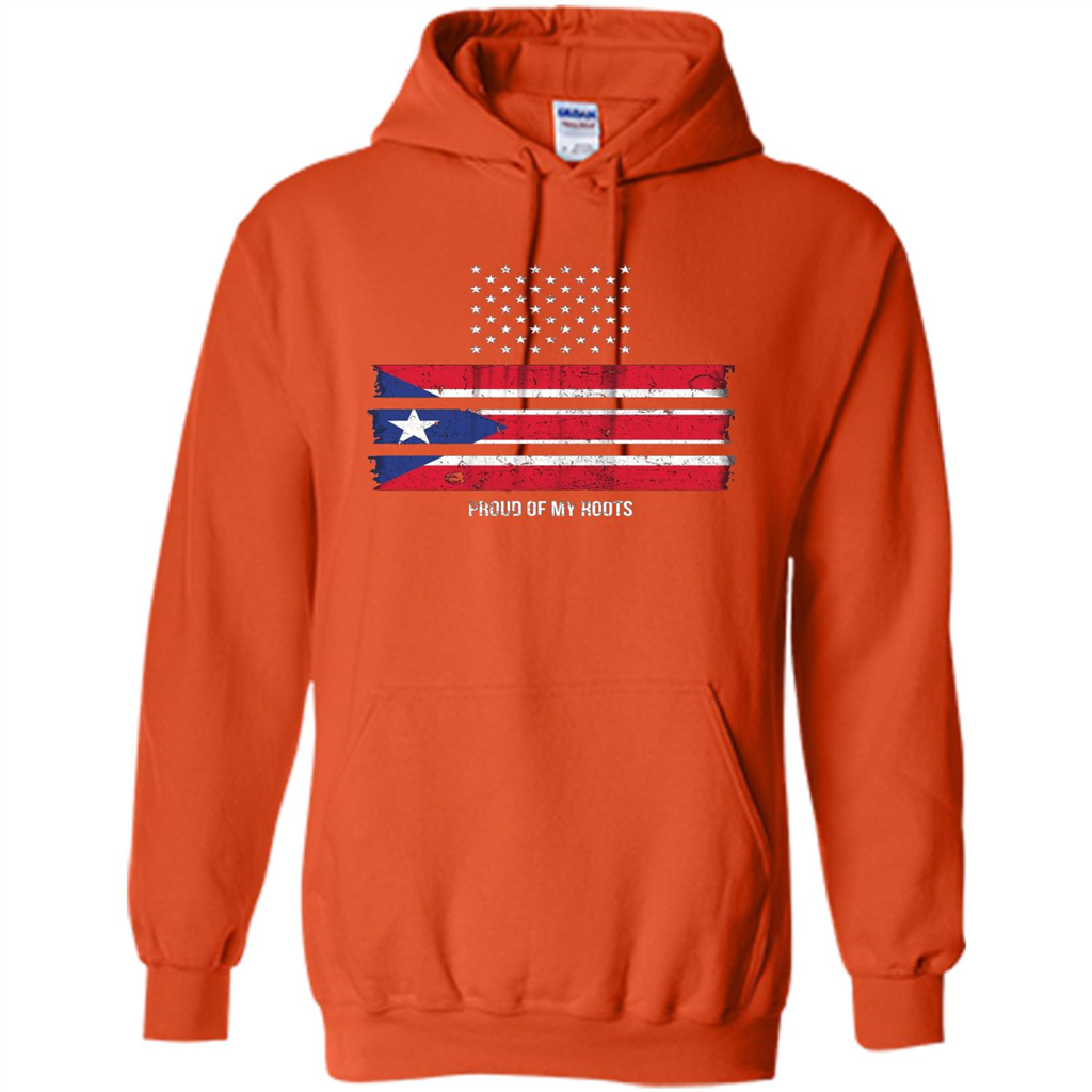 Puerto Rico USA Flag Pride T-Shirt Orange