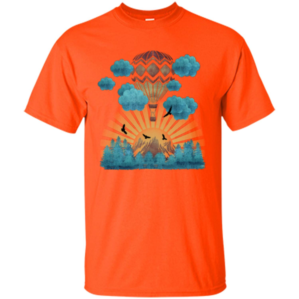 Joyful Nature Captive Balloon T-shirt Orange