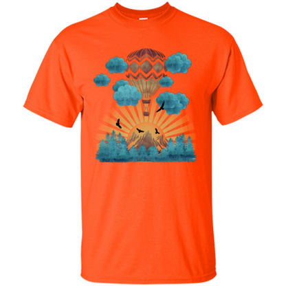 Joyful Nature Captive Balloon T-shirt Orange