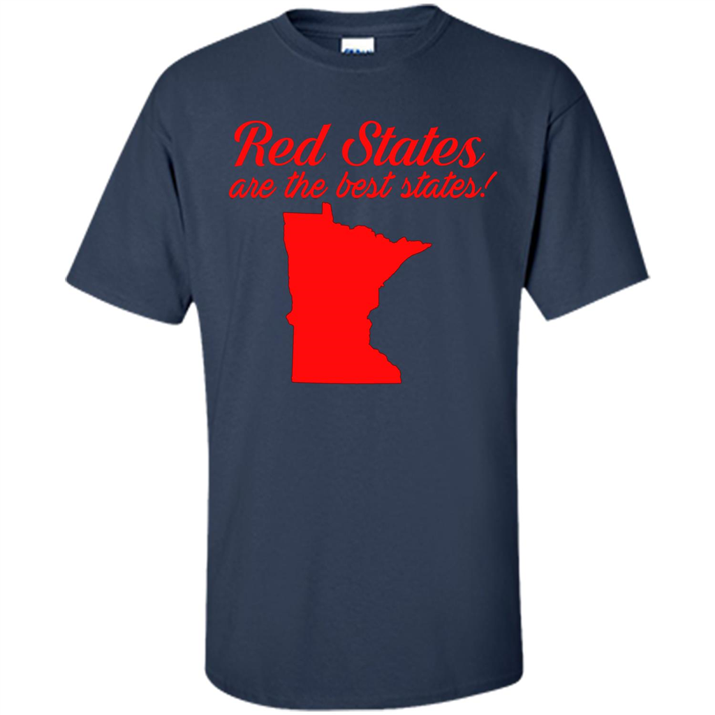 Minnesota T-Shirt Red States Are The Best States Navy
