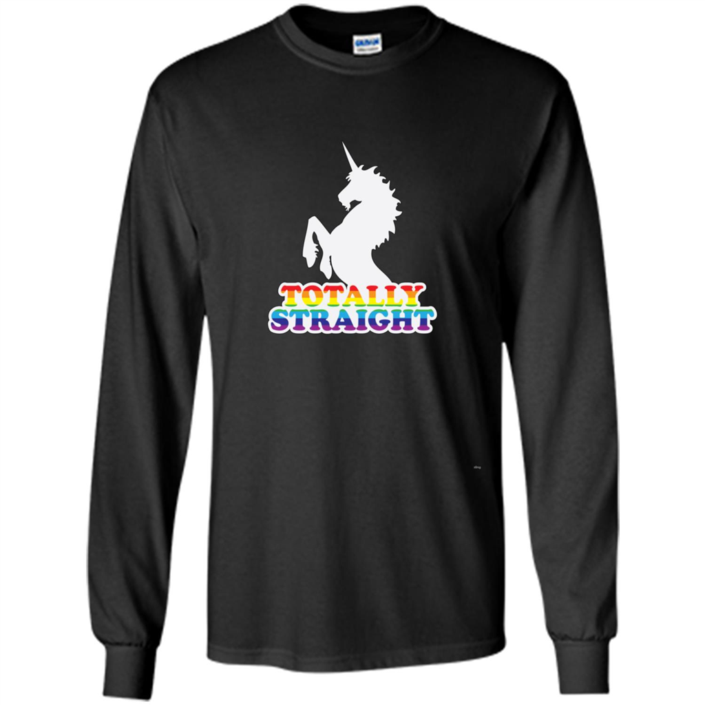 Totally Straight Unicorn T-shirt Black