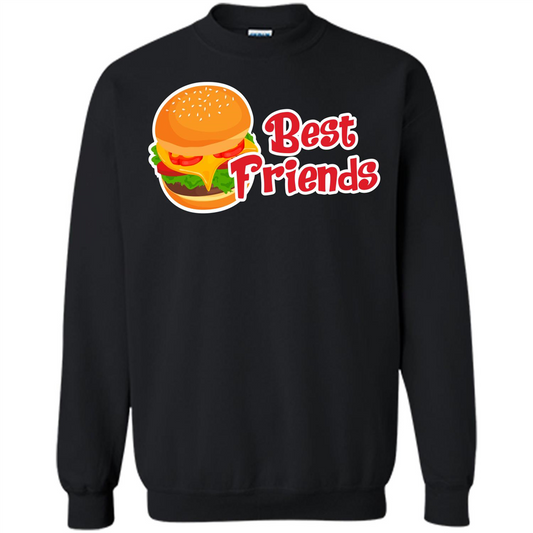 Hamburger T-shirt Best Friends T-shirt Black