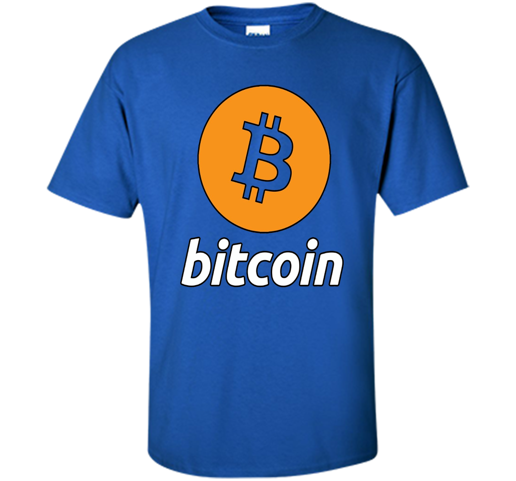 Bitcoin Logo Cryptocurrency BTC T-shirt Royal