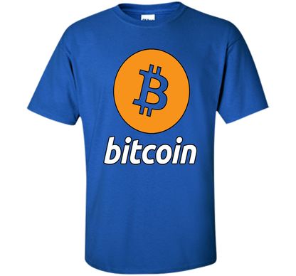 Bitcoin Logo Cryptocurrency BTC T-shirt Royal