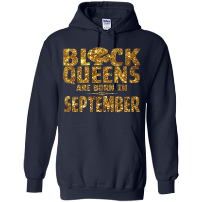 Black Queens Are Born In September T-shirt Navy