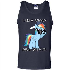 I Am A Brony Deal With It Rainbow Dash Brony T-shirt