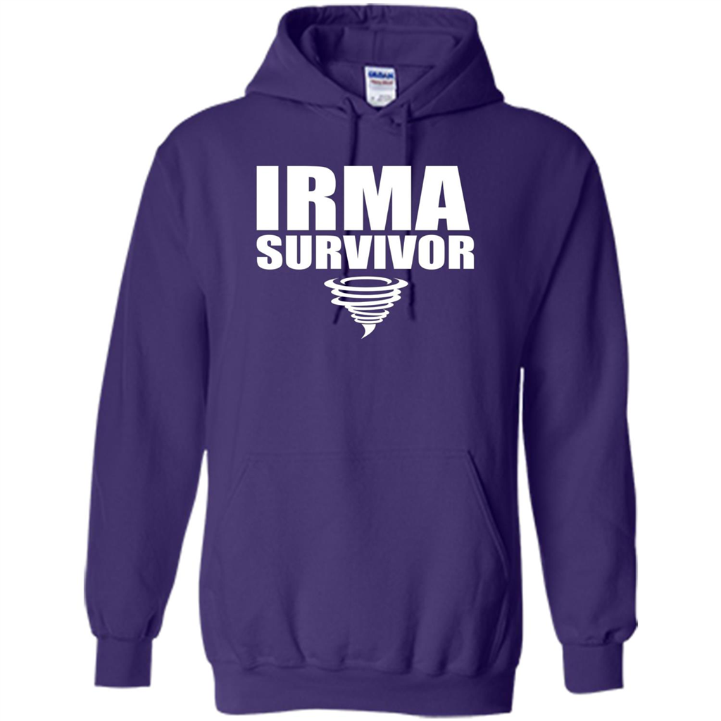 Hurricane Irma Survivor T-shirt Purple