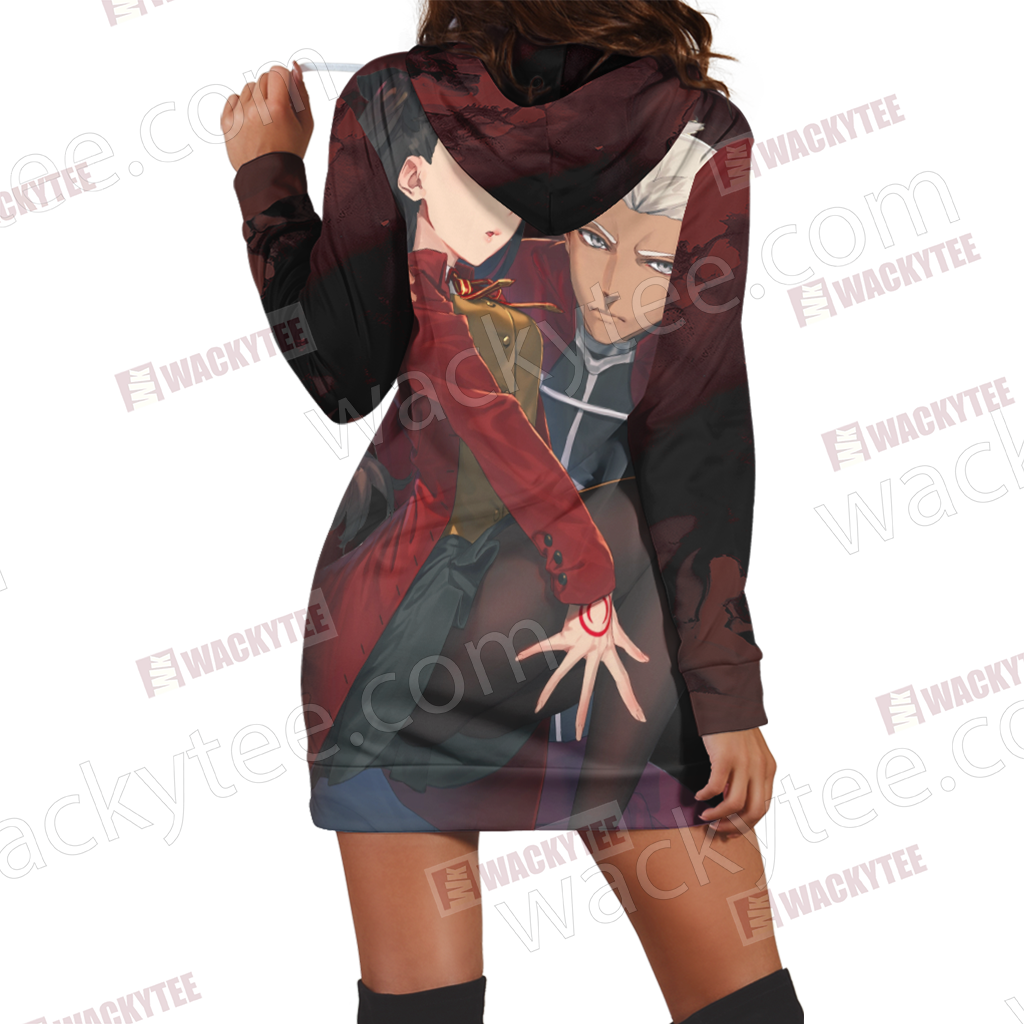 Fate/ Stay Night - Blade And Fate Rin 3D Hoodie Dress