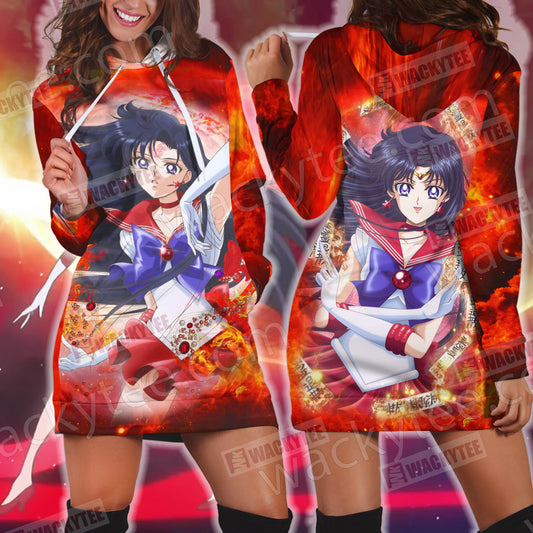 Sailor Moon Sailor Mars (Rei Hino) 3D Hoodie Dress