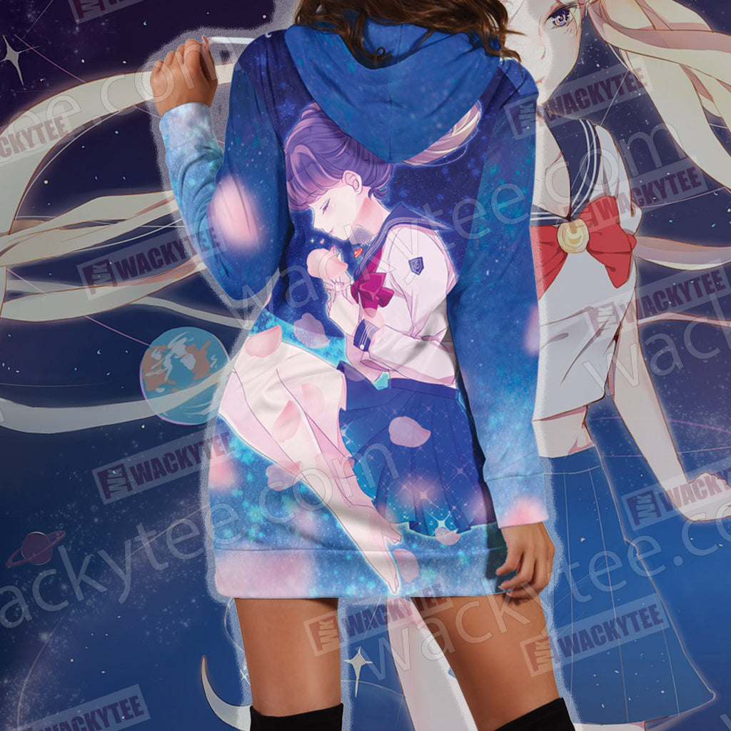 Sailor Moon Usagi Tsukino 3D Hoodie Dress