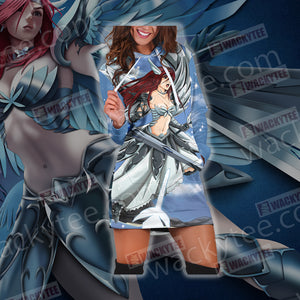 Fairy Tail Erza Scarlet Heaven's Wheel Armor 3D Hoodie Dress