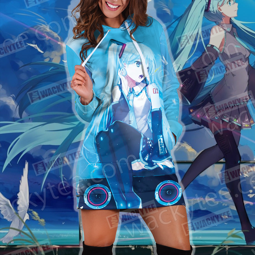 Hatsune Miku New Look 3D Hoodie Dress